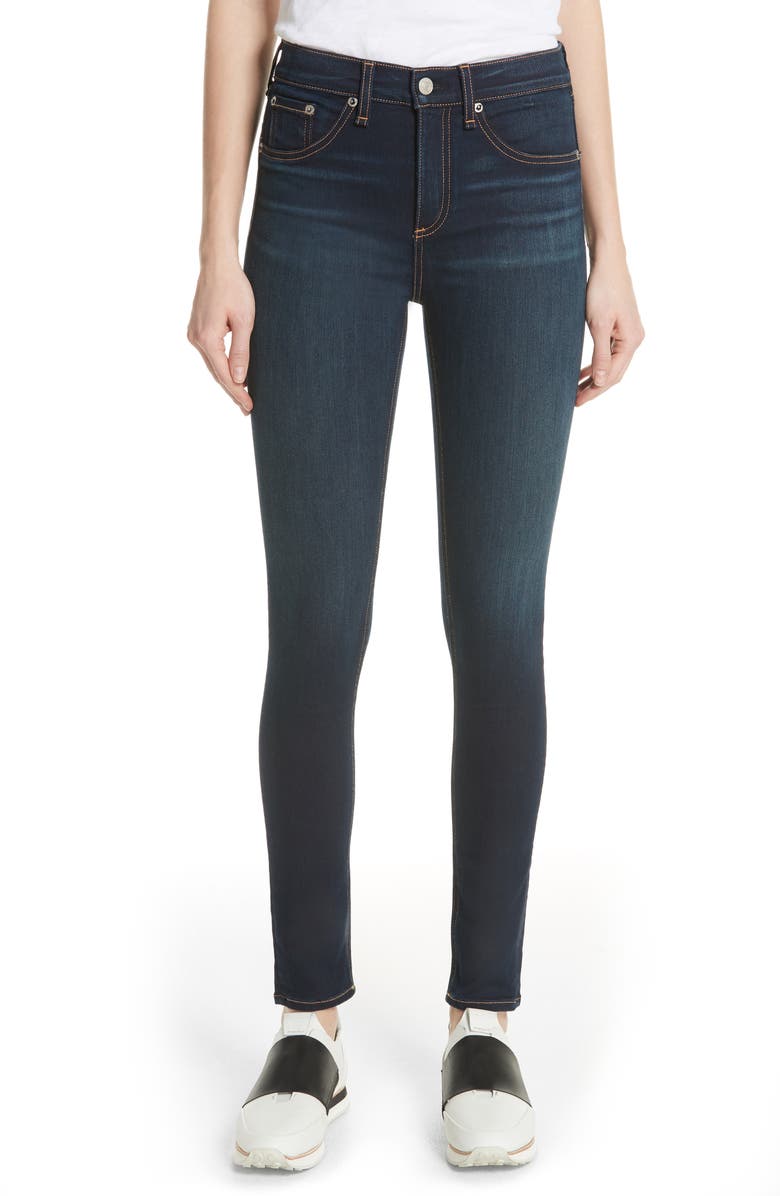 rag & bone DENIM High Waist Skinny Jeans, Main, color, 