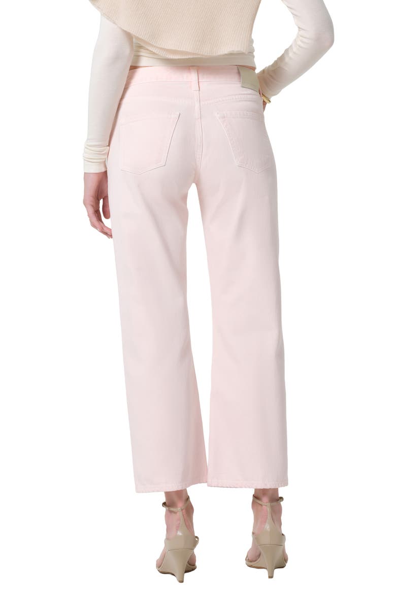 Faye Ankle Straight Leg Jeans, Alternate, color, PALE CORAL LIGHT