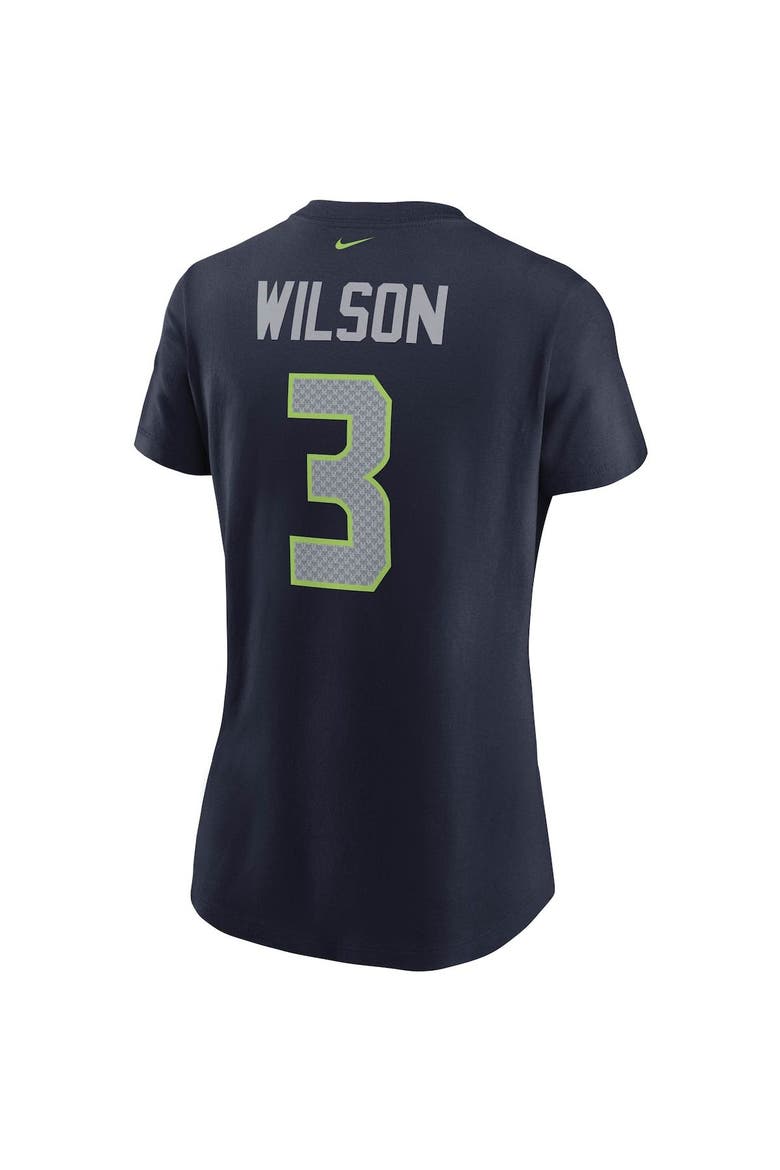 Women's Nike Russell Wilson College Navy Seattle Seahawks Name & Number T-Shirt, Alternate, color, NAVY