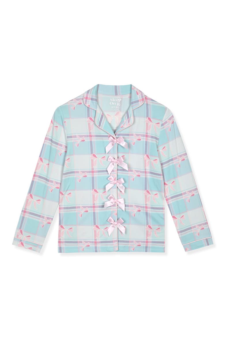 Kids' 3-Piece Pajamas and Headband Set, Alternate, color, BLUE
