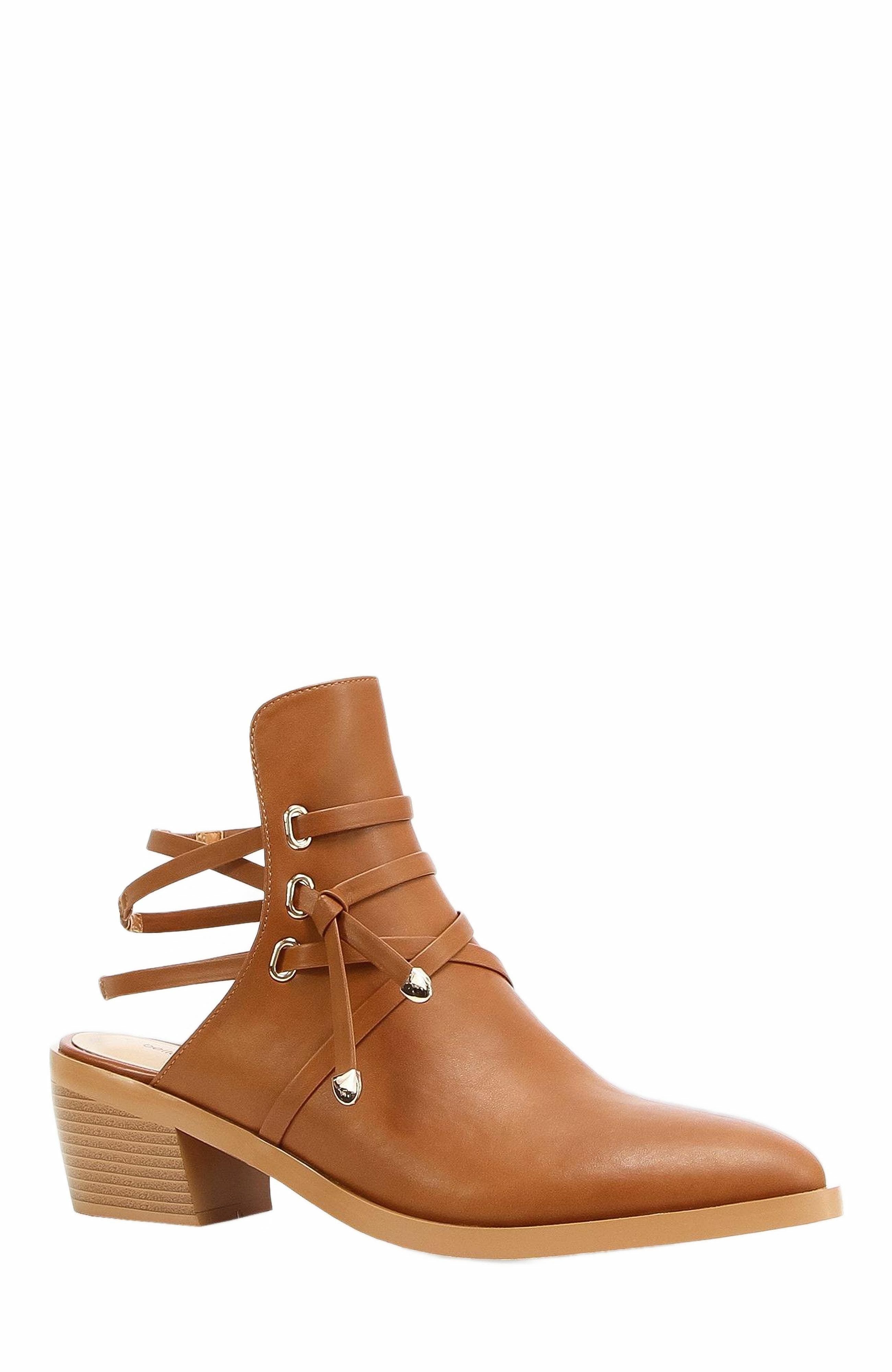 Can't Be Tamed Open Back Boot, Alternate, color, Tan