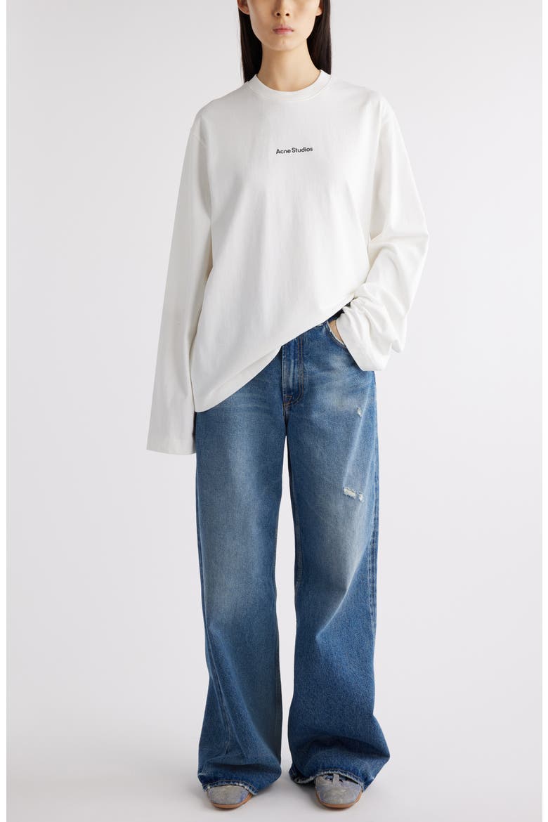 Edden Oversize Organic Cotton Logo Graphic T-Shirt, Alternate, color, OPTIC WHITE