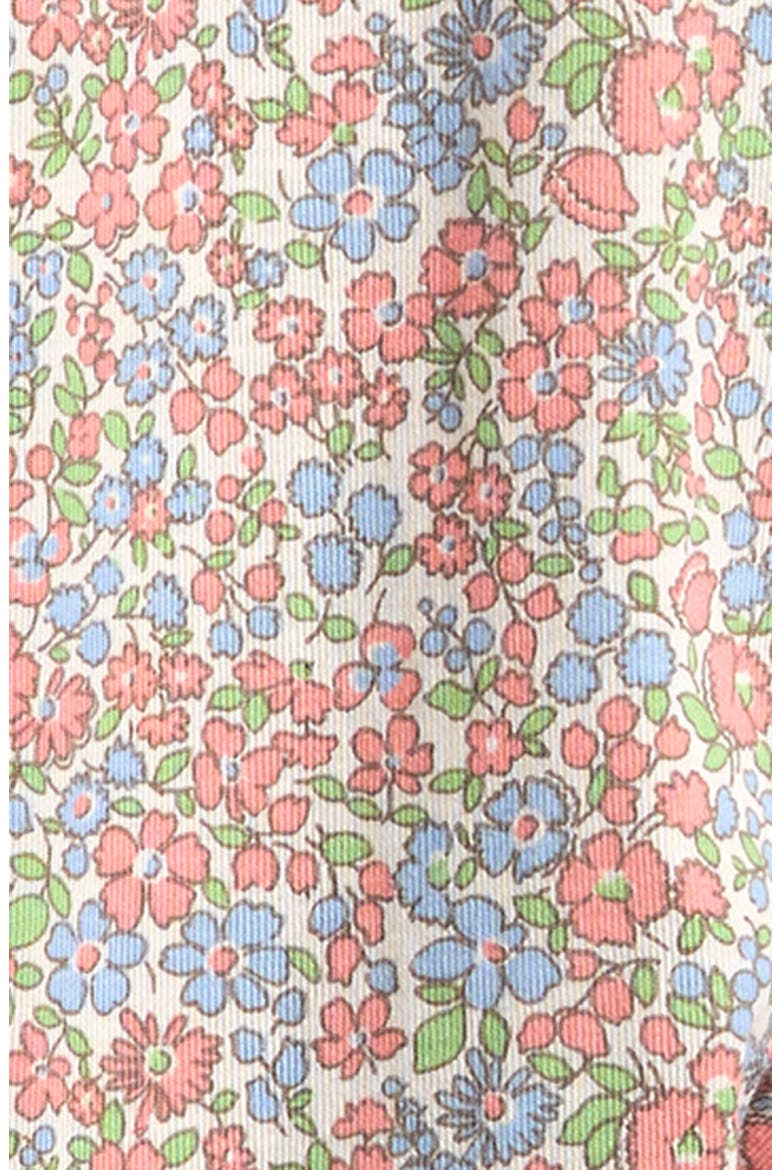 Floral Organic Cotton Footie, Alternate, color, MULTI FLORAL