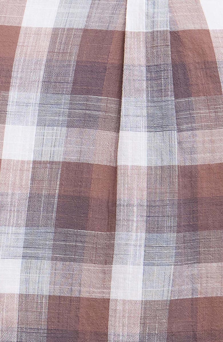 Barbour Hillroad Tailored Fit Buffalo Check Slub Cotton Button-Down Shirt, Alternate, color, Peppercorn