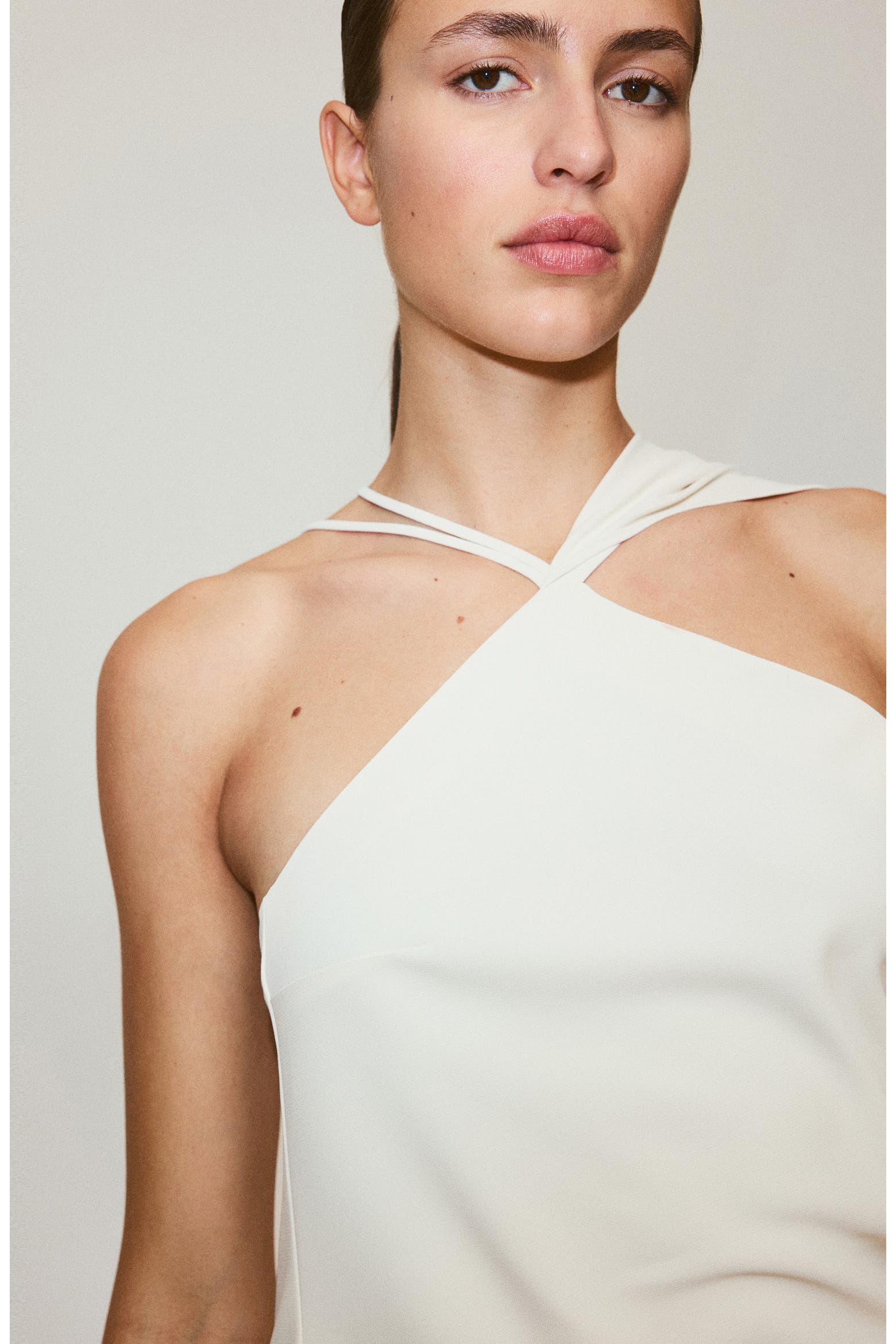 Mango Local One MANGO Asymmetric One-Shoulder Maxi Dress with Scarf (Women) | Nordstrom