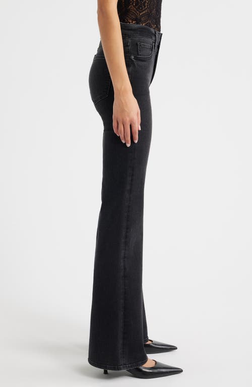 Frame The Icon Flare Leg Jeans In Black