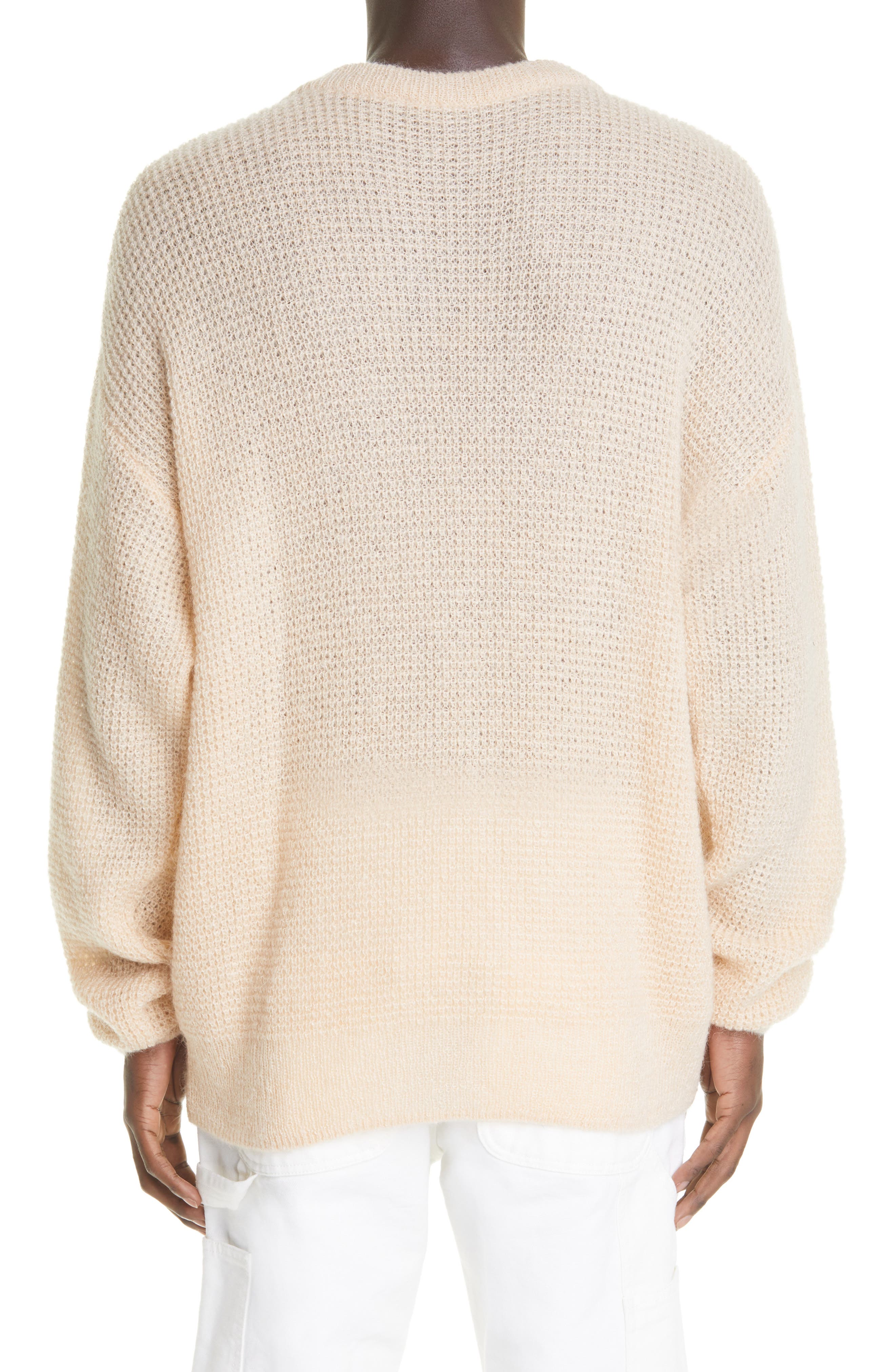 Aries Temple Logo Oversize Waffle Knit Sweater (Men) | Nordstromrack
