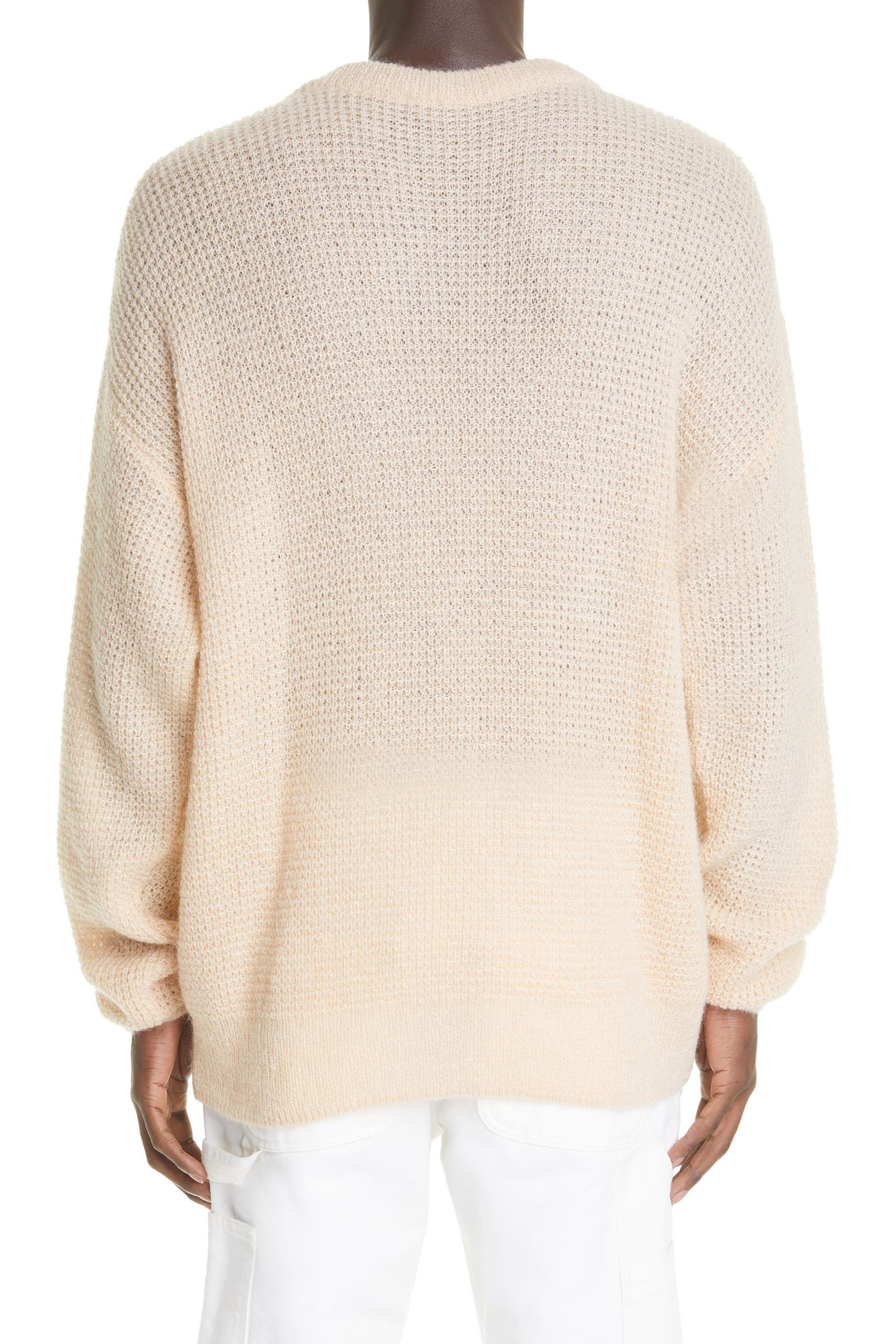 Temple Rack Aries Temple Logo Oversize Waffle Knit Sweater (Men) | Nordstromrack