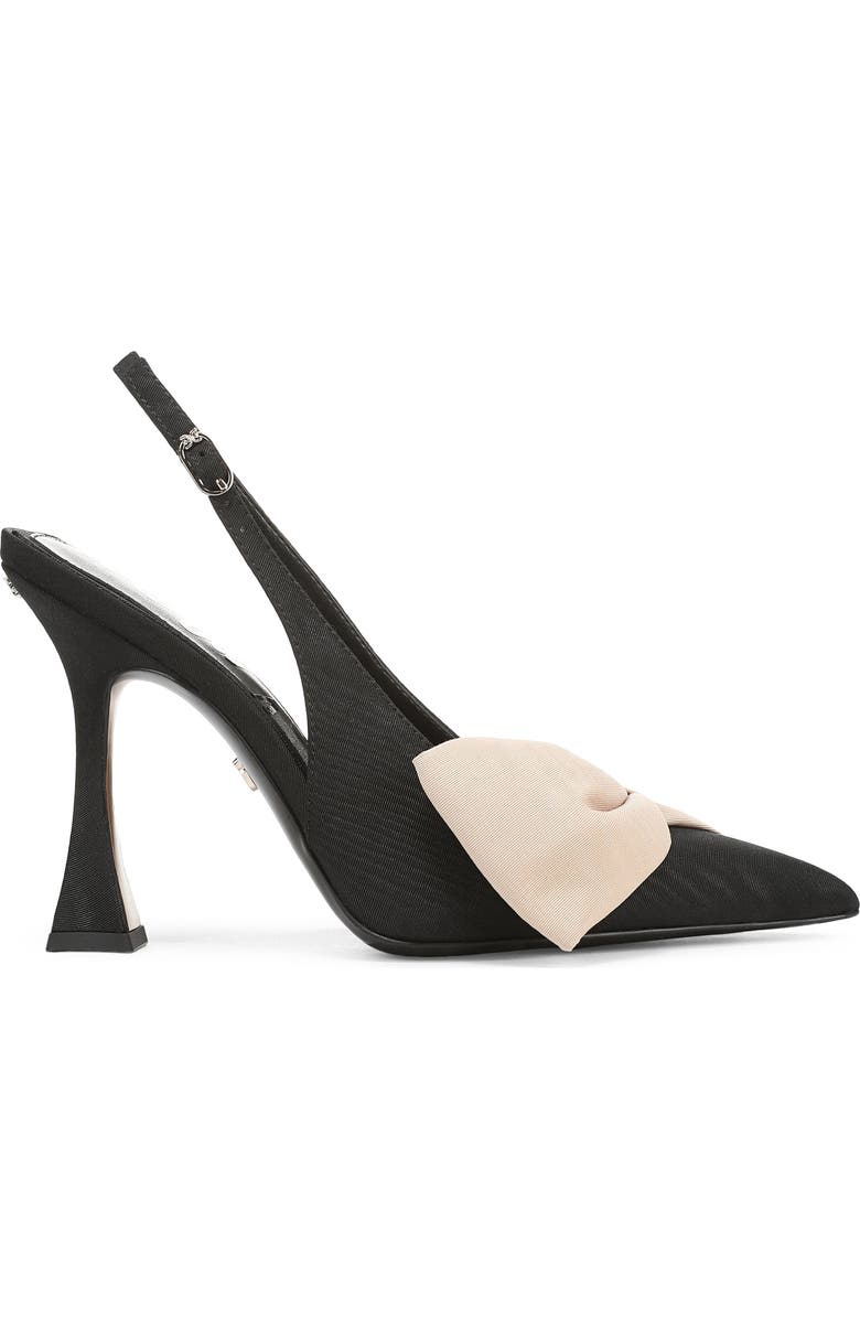 Sam Edelman Onia Pointed Toe Slingback Pump, Alternate, color, Black/Sand