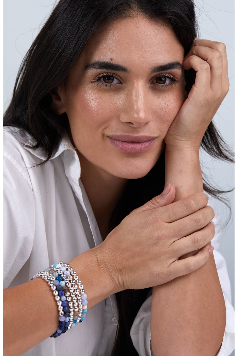 N16 Protection & Inner Strength Set of 2 Healer's Bracelets, Alternate, color, SILVER
