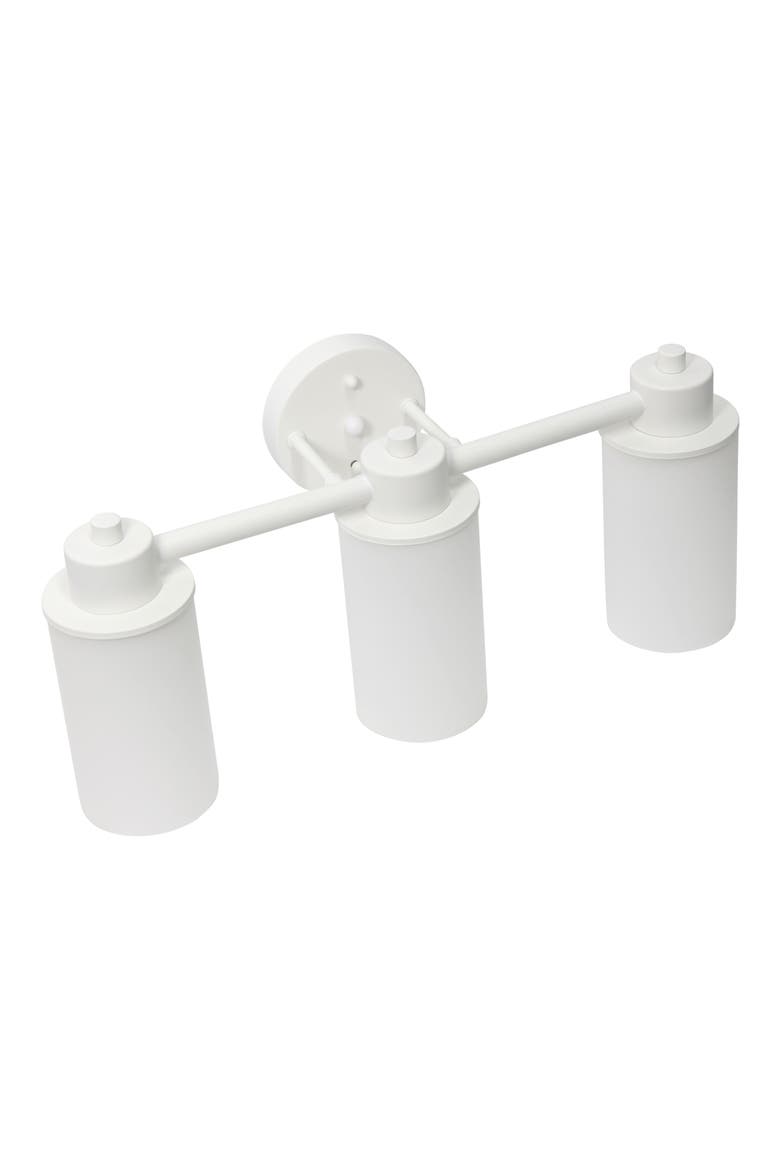 Three Light Opaque Glass Shade Vanity Light, Alternate, color, WHITE