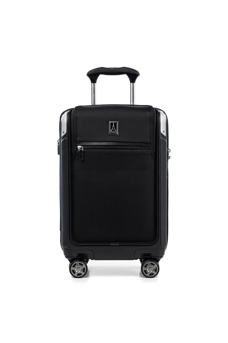 Platinum Elite Hardside Expandable 21" Carry On, Fits up to 15.6" Laptop, Main, color, Shadow Black