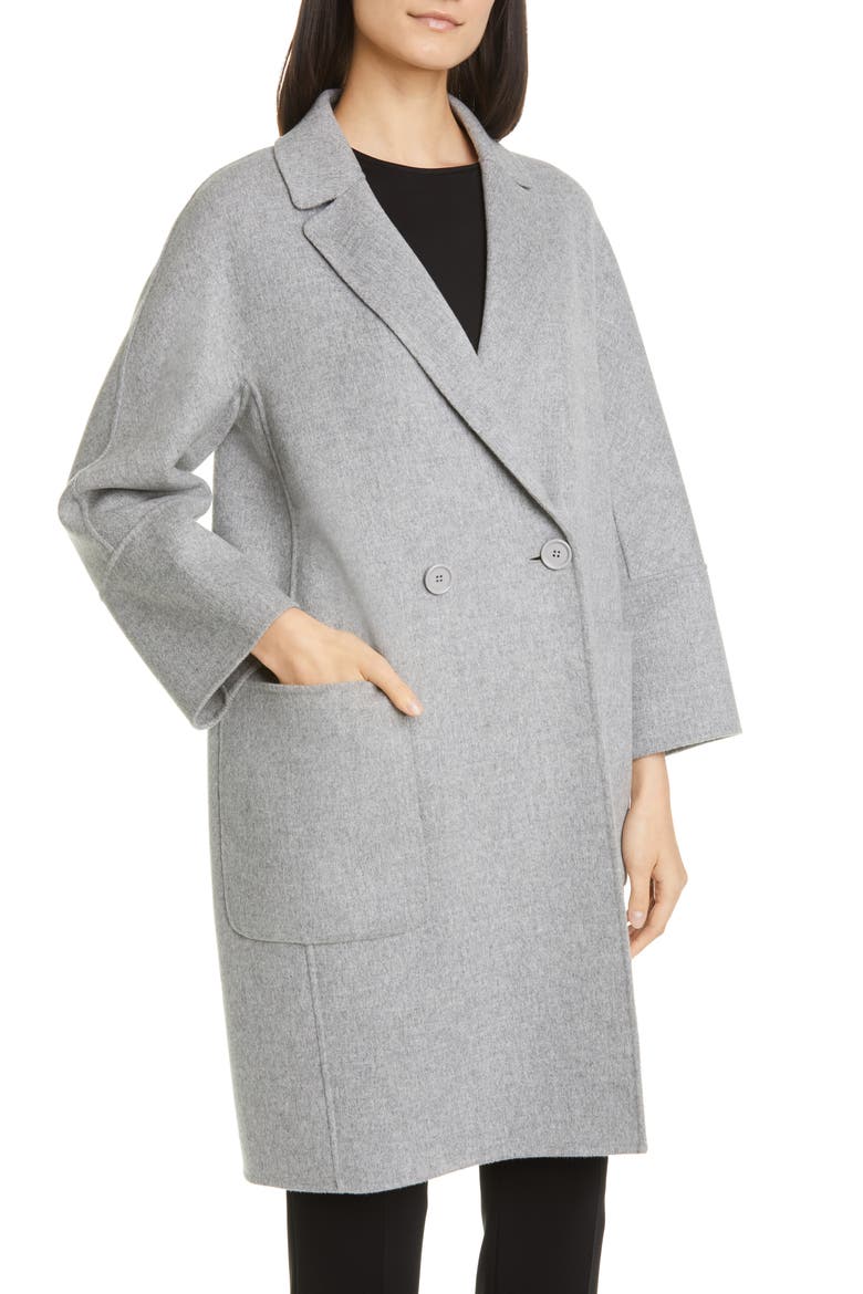 Audrey Double Breasted Coat, Alternate, color, LIGHT GREY