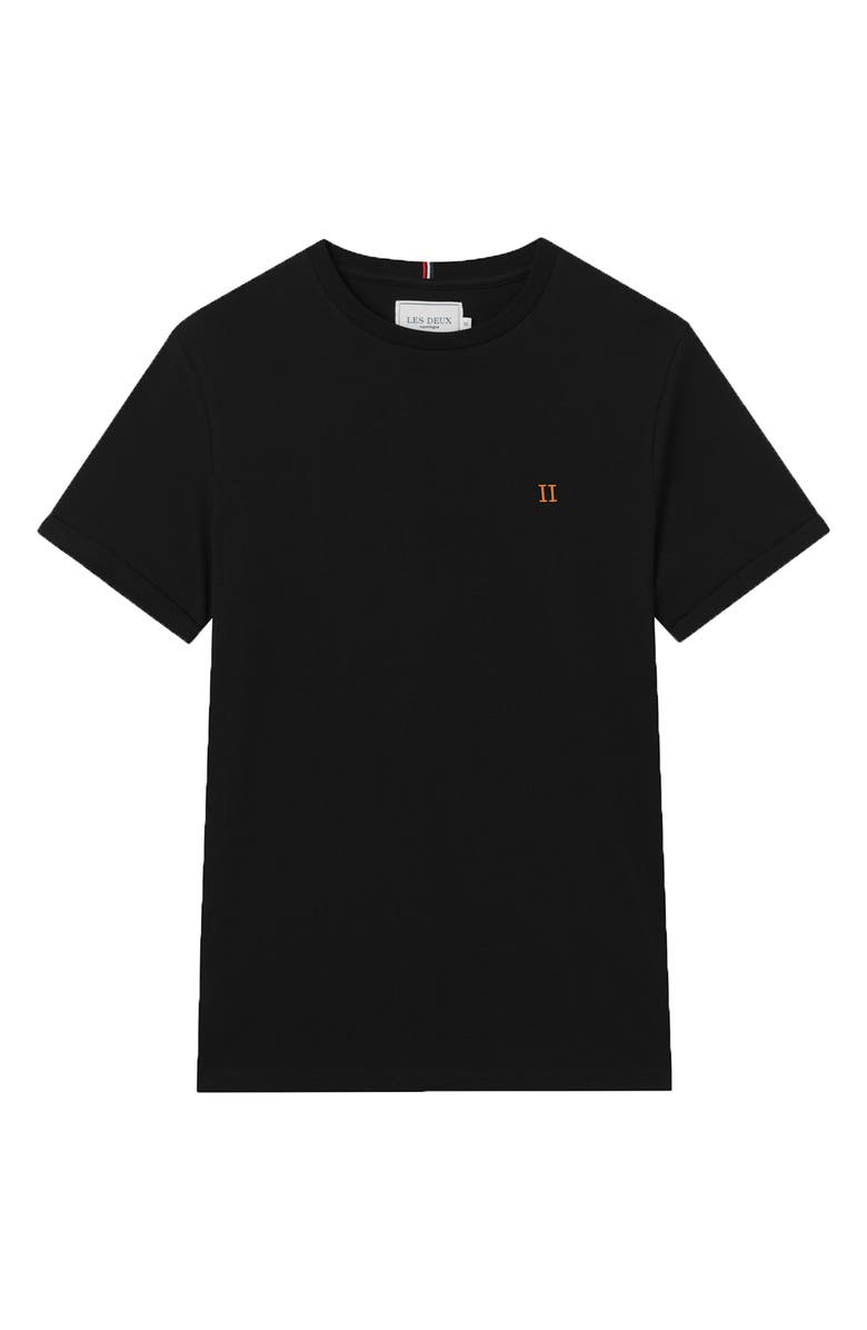 Les Deux Nørregaard Embroidered Cotton T-Shirt, Alternate, color, 