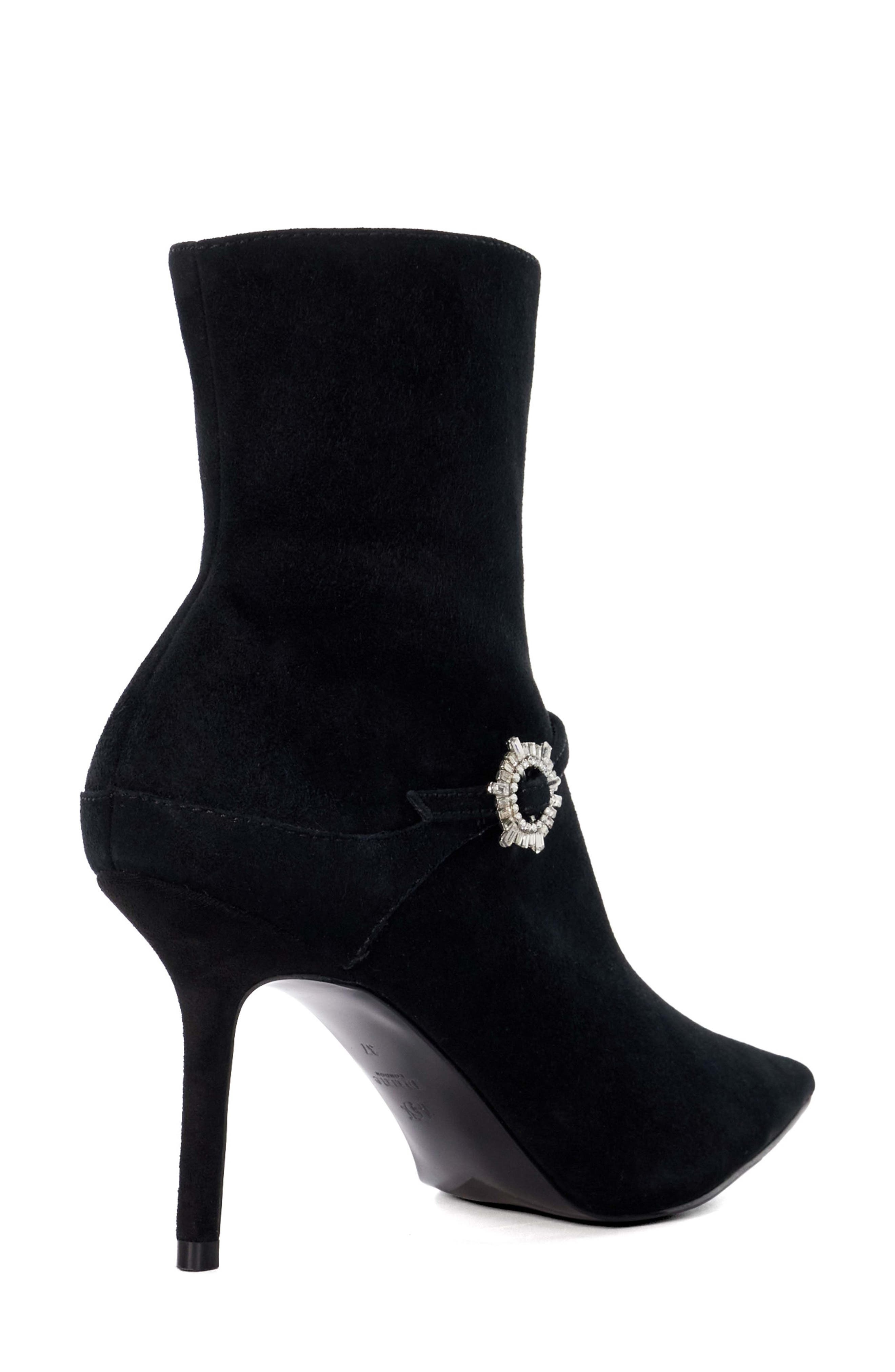 Dune London Onnel Pointed Toe Bootie, Alternate, color, Black