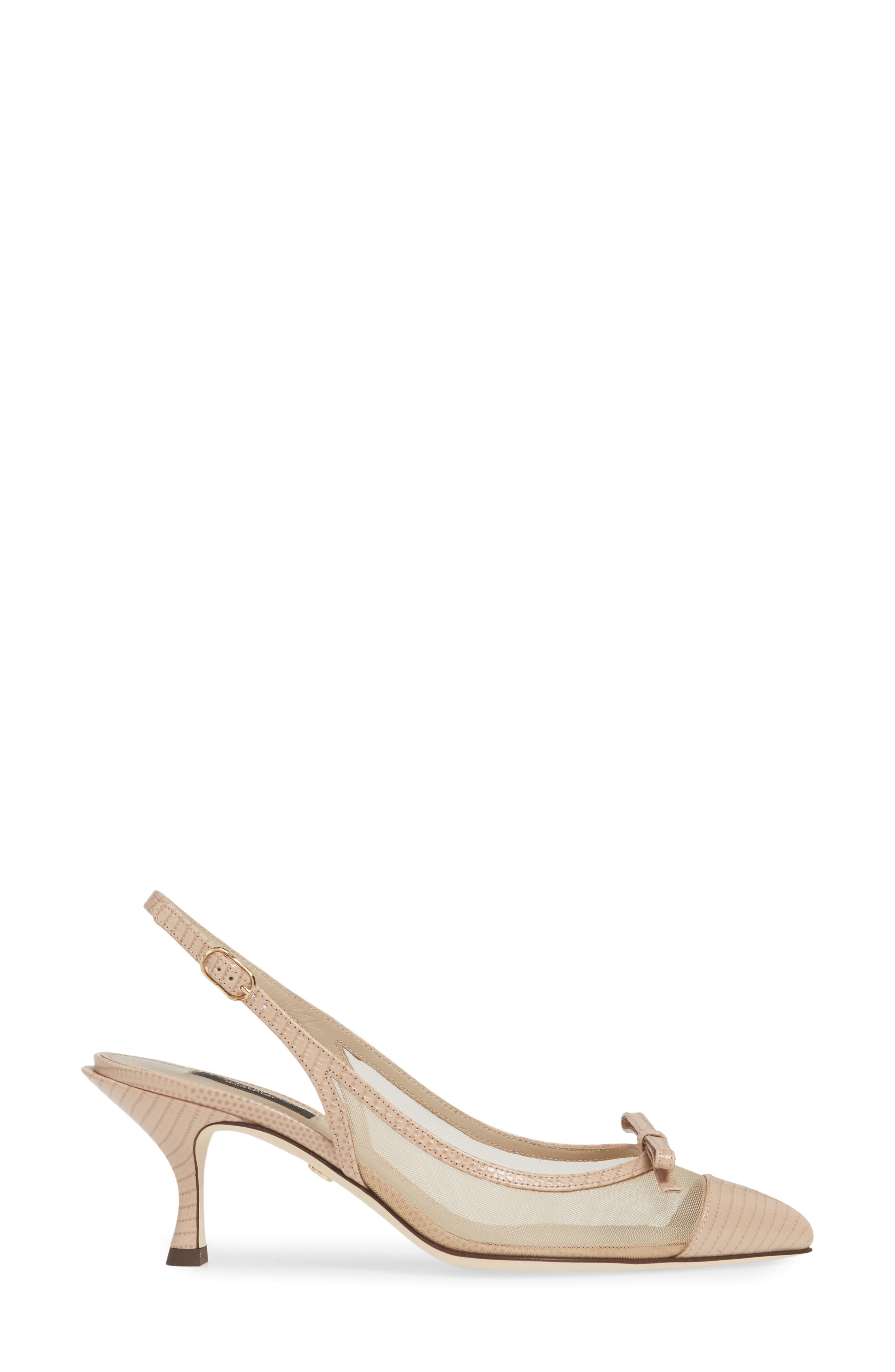 Dolce&Gabbana Retina Bow Slingback Pump, Alternate, color, 
