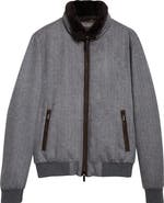 MooRER Bellati Herringbone Virgin Wool Down Jacket