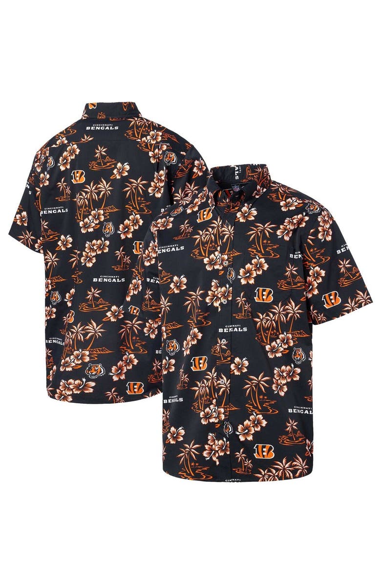 Reyn Spooner Men's Reyn Spooner Black Cincinnati Bengals Kekai Button-Up Shirt, Main, color, Black