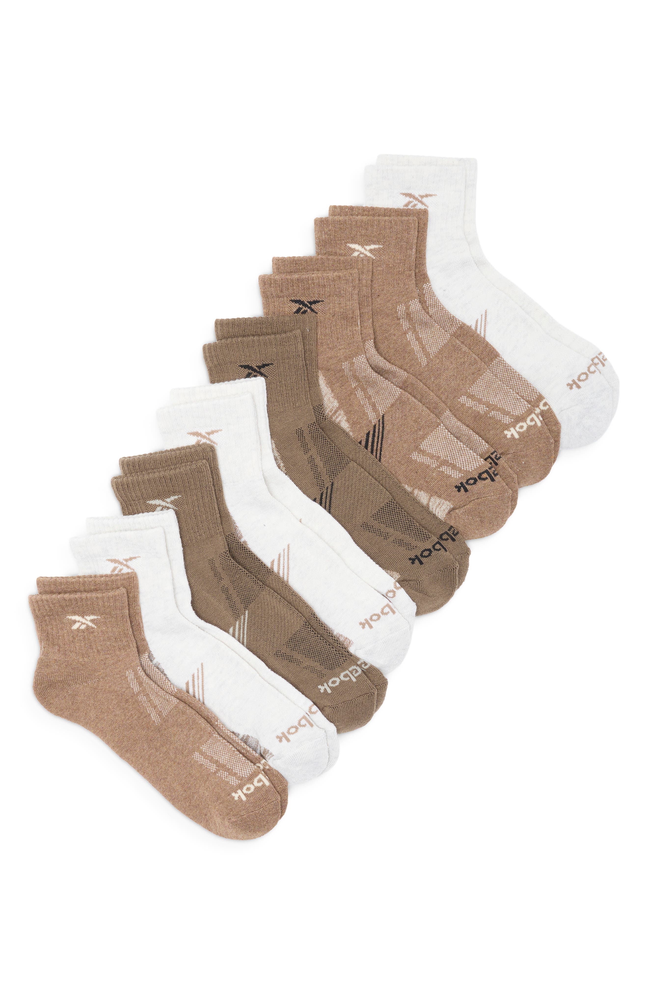 8-Pack Quarter Socks