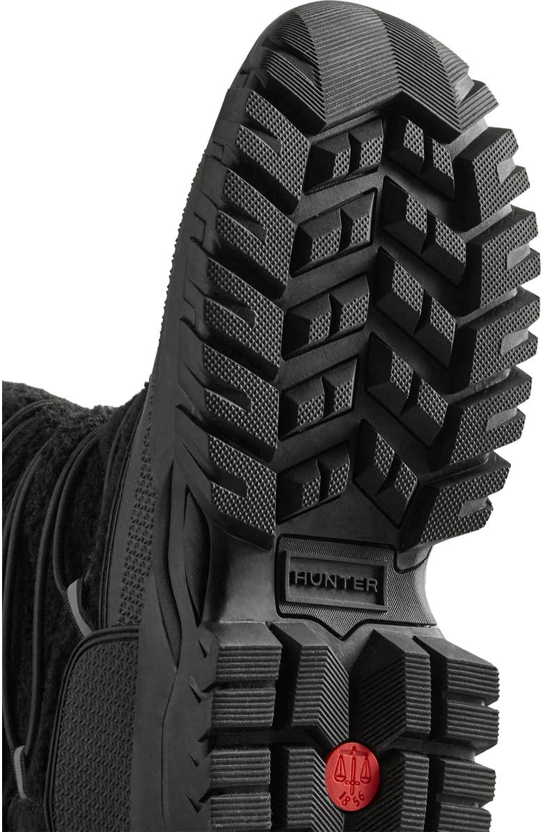 Hunter Wanderer Fleece Waterproof Tall Boot, Alternate, color,