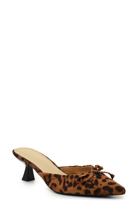 Bow Kitten Heel Mule