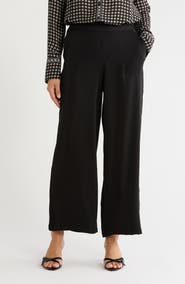 MAX STUDIO Textured Wide Leg Pants