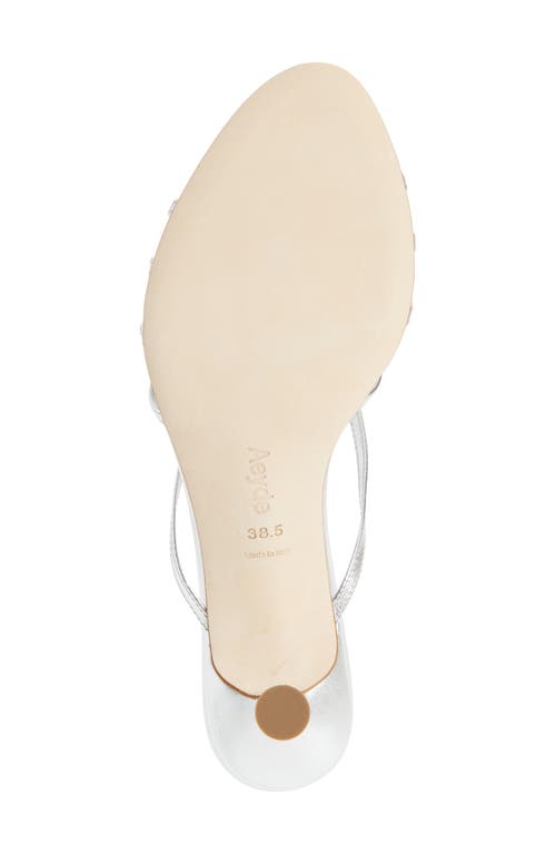 Aeyde 55mm Abby Metallic Leather Sandals