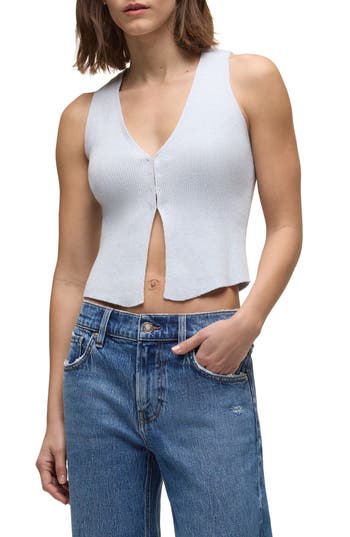 Hudson Sleeveless V Neck Sweater