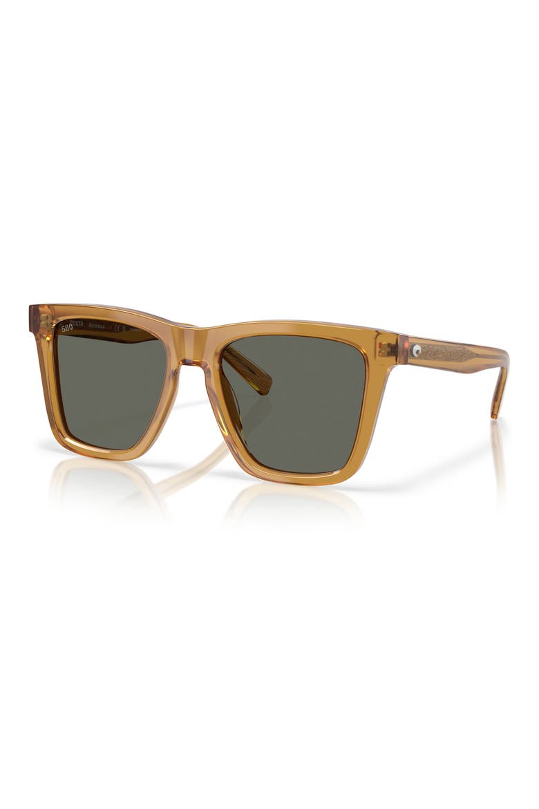 Keramas 54mm Polarized Square Sunglasses, Alternate, color, SUN RAY / GRAY 580G