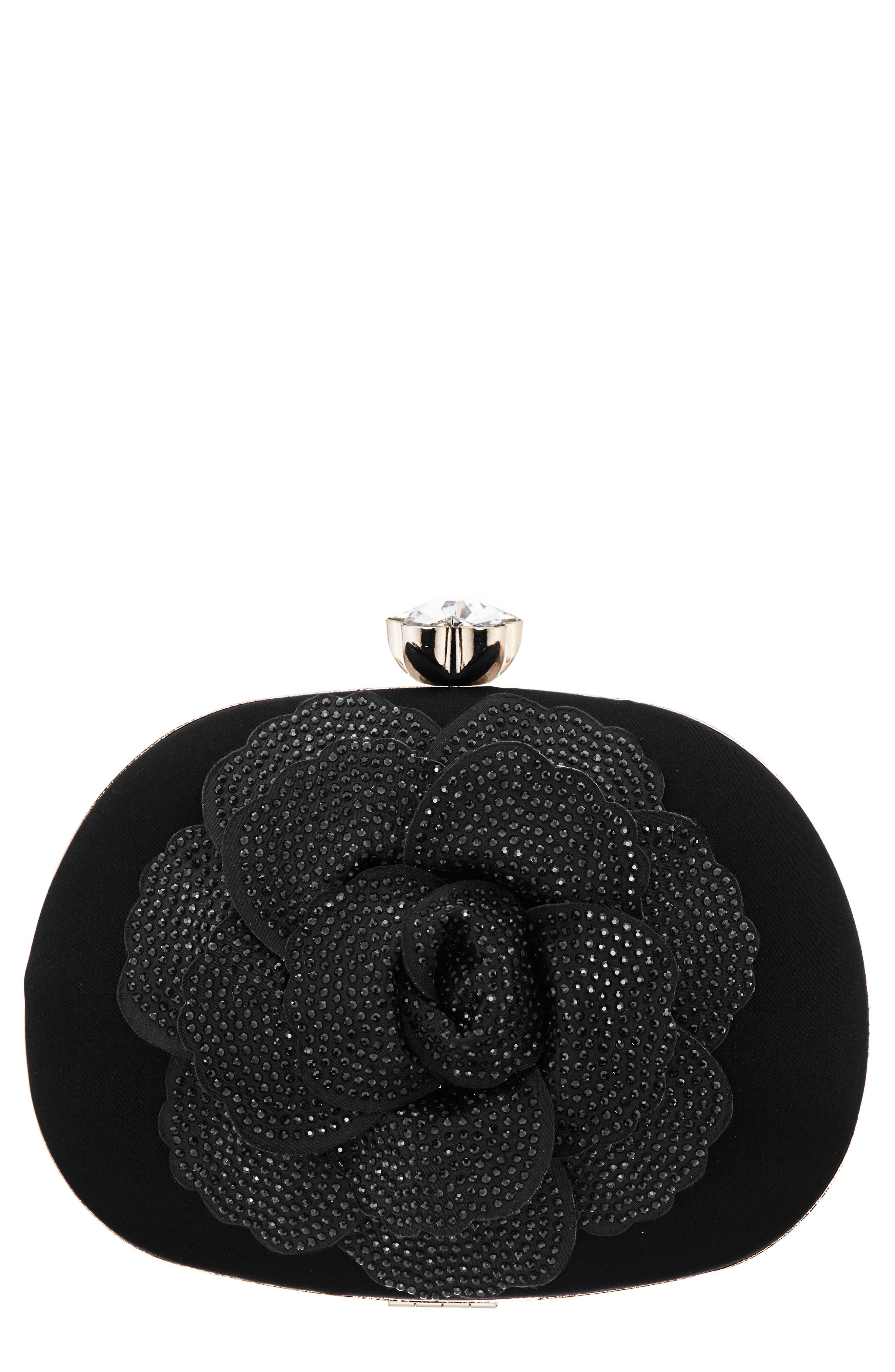 Nina Flores Frame Clutch, Main, color, 