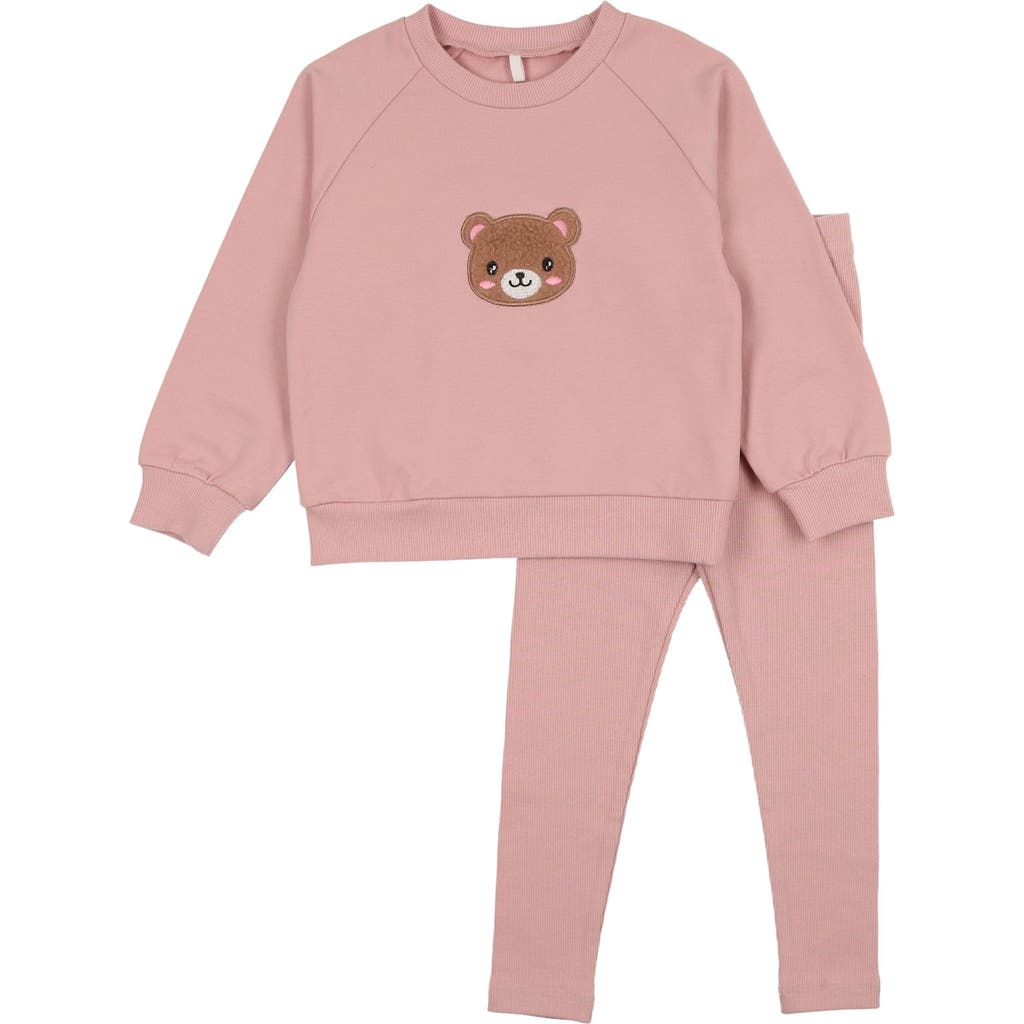 Pouf Girls Bear Sweatsuit In Multi