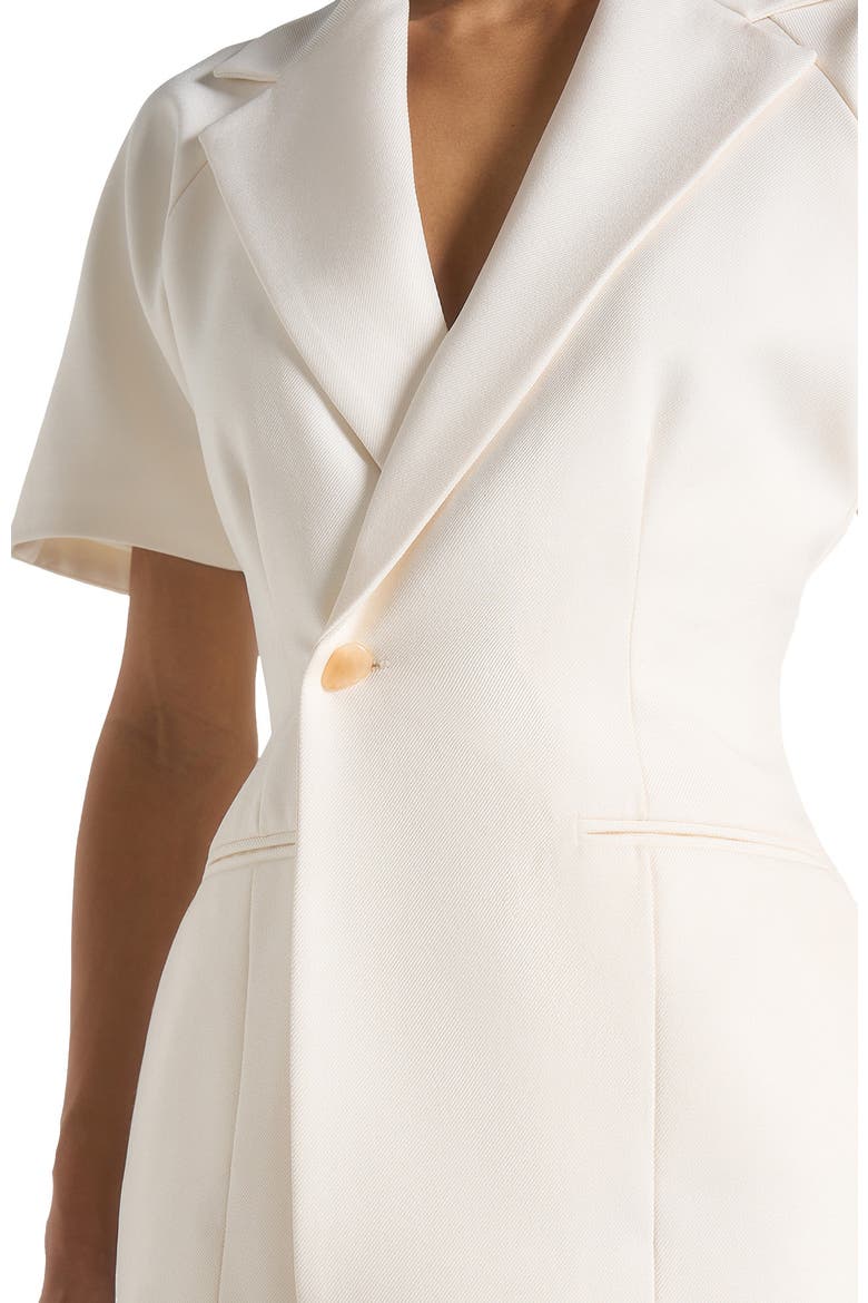 Malika Double Breasted Short Sleeve Blazer, Alternate, color, Cream