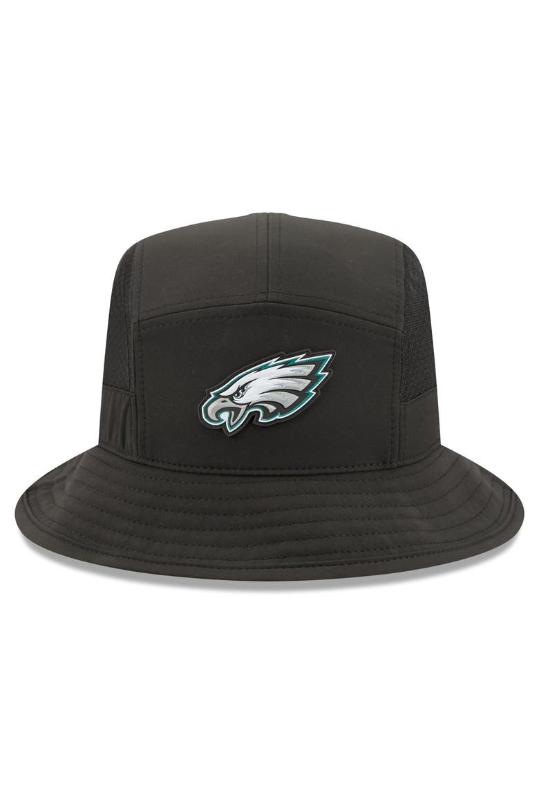 Men's New Era Black Philadelphia Eagles 2026 Sideline Bucket Hat, Alternate, color, Black