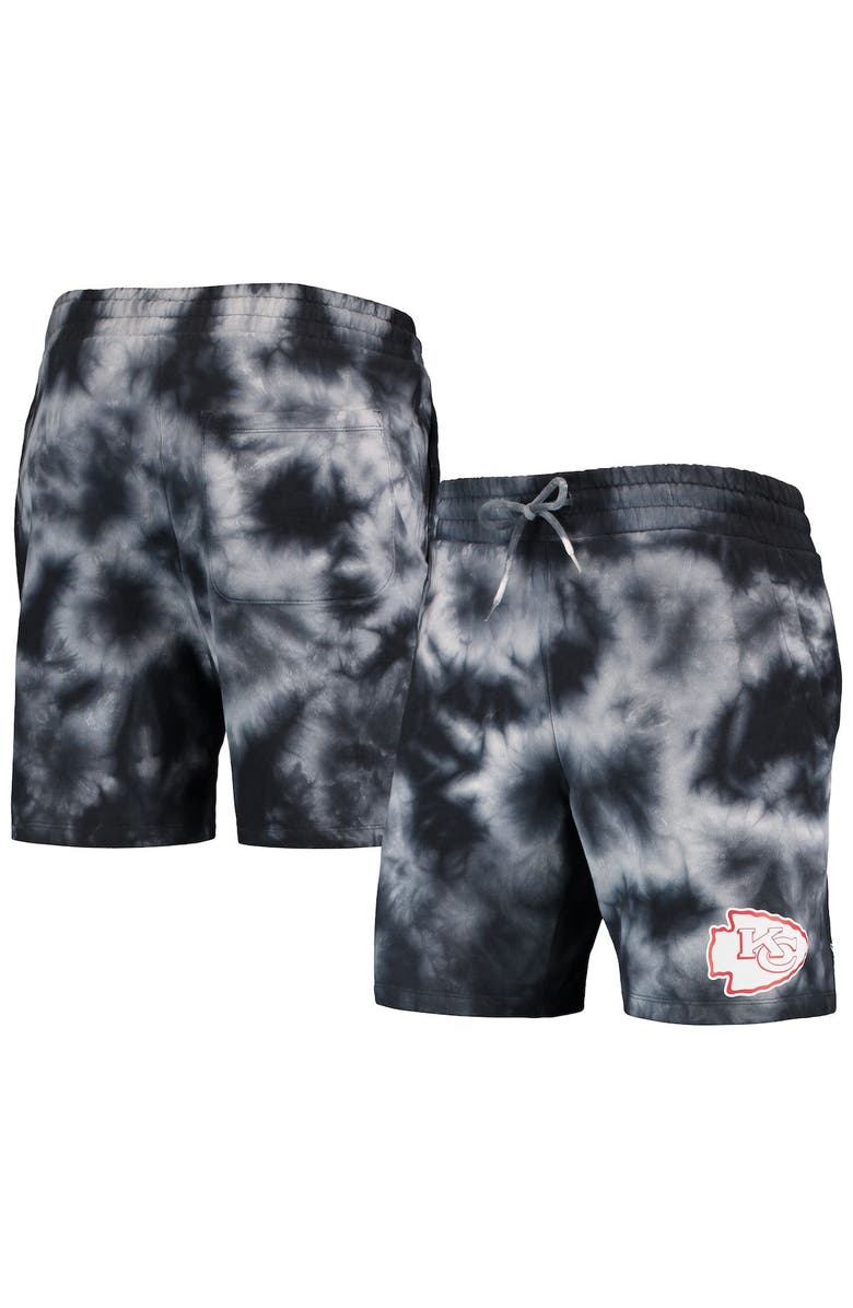 New Era Men's New Era Black Kansas City Chiefs Tie-Dye Shorts, Main, color, Black