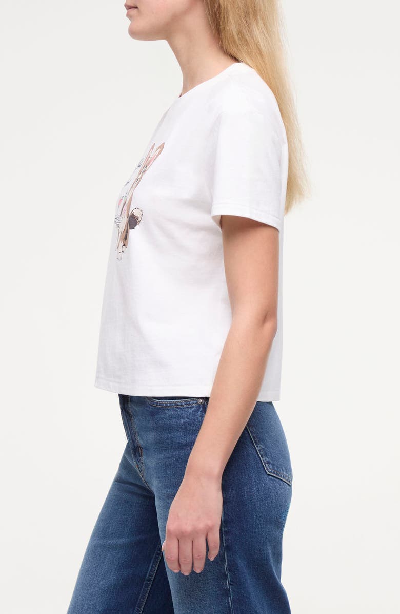 Wildfox Jamie Cocktail Hour Graphic T-Shirt, Alternate, color, Snow White