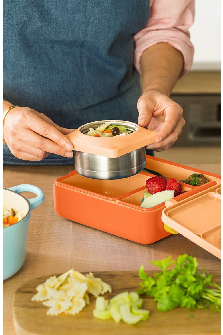 OmieBox Bento Lunch Box for Kids, Alternate, color, Poppy Orange