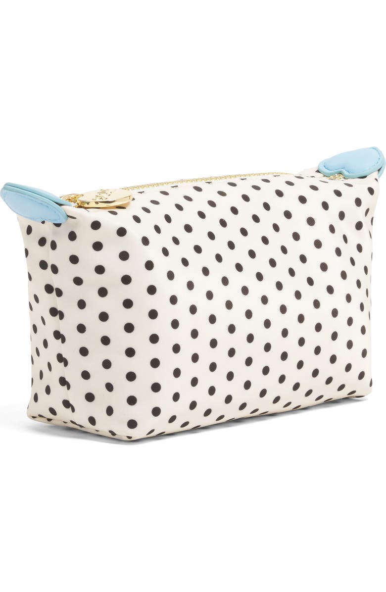 Stoney Clover Lane Nylon Dot Print Pouchette, Alternate, color, Small Dot Black Base