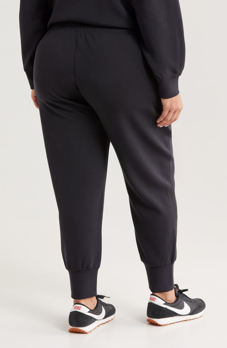 Zella Ultrasoft High Waist Knit Joggers, Alternate, color, Black