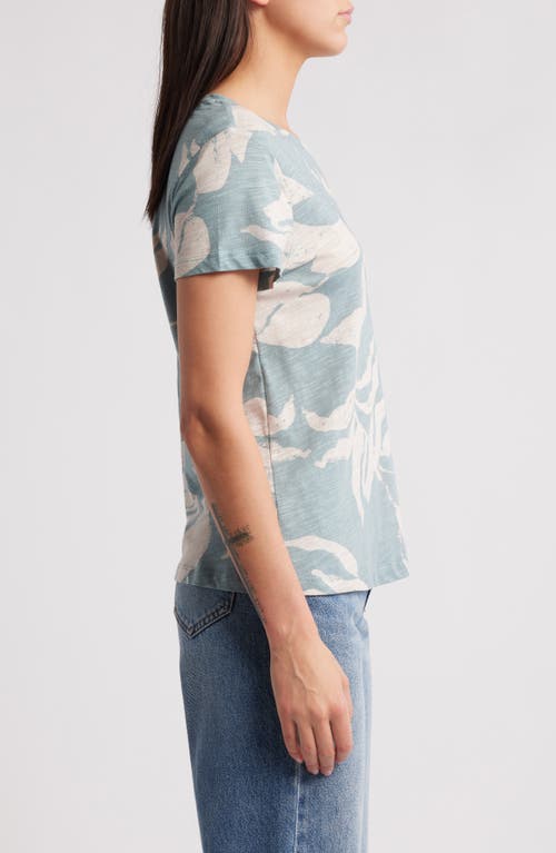 Sanctuary The Perfect Geo Print Cotton Blend Knit Top In Greener Pa