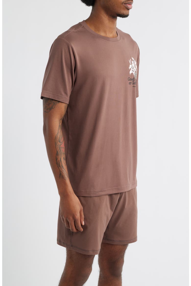 Hunter Lawrence Edition - Tempo Good Energy Tech Tee, Alternate, color, HOLY BROWN