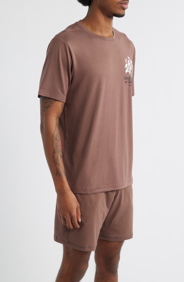SANTO STUDIO Hunter Lawrence Edition - Tempo Good Energy Tech Tee, Alternate, color, Holy Brown