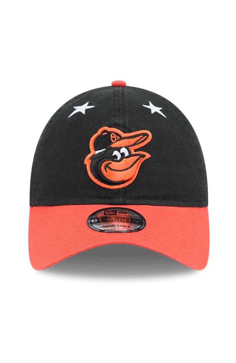 New Era Men's New Era Black/Orange Baltimore Orioles 2025 MLB All-Star Game 9TWENTY Adjustable Hat, Alternate, color, Black