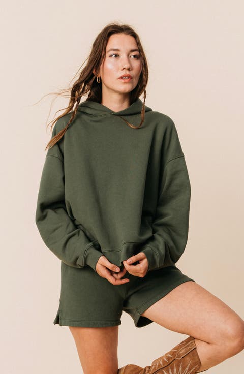Women's Organic Cotton Teddy Oversized Hoodie