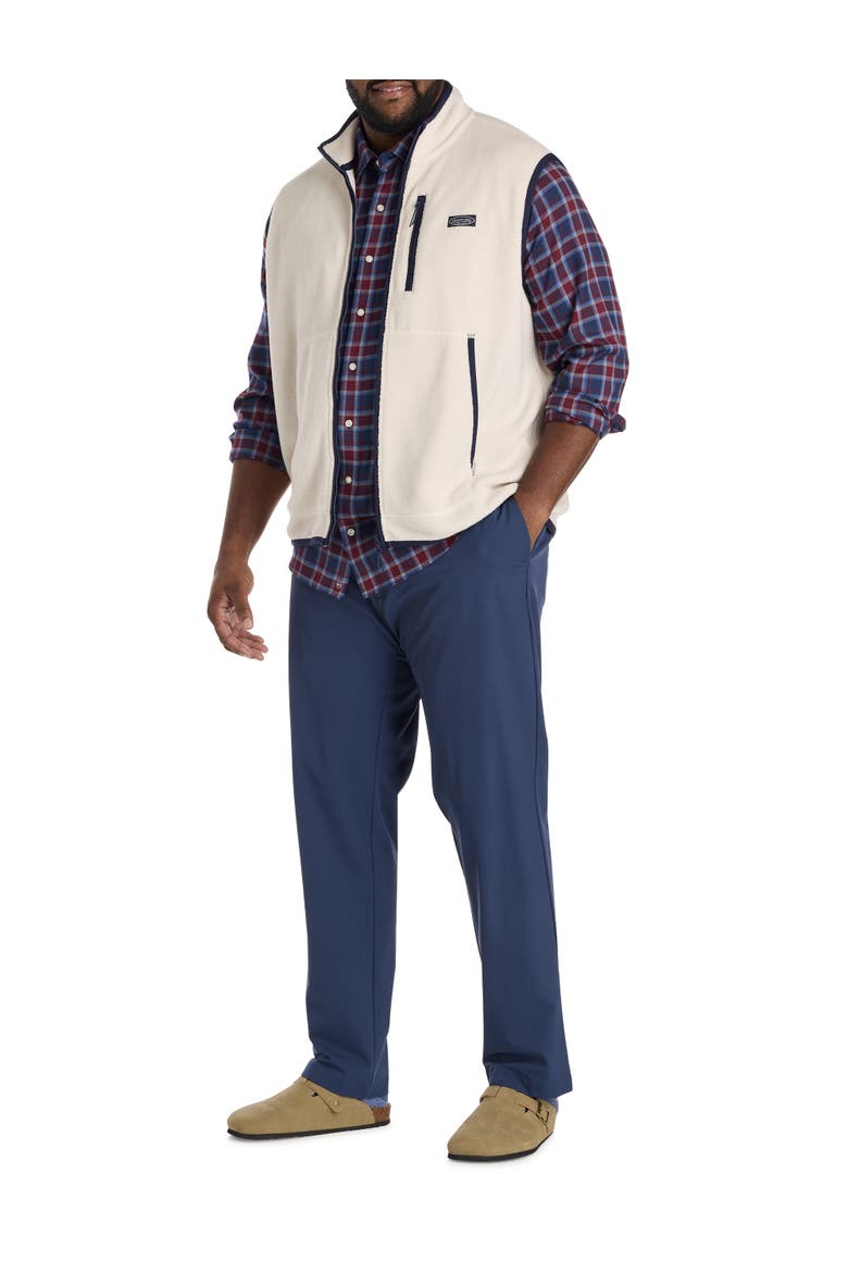 Big & Tall Bonfire Fleece Vest, Alternate, color, STONE