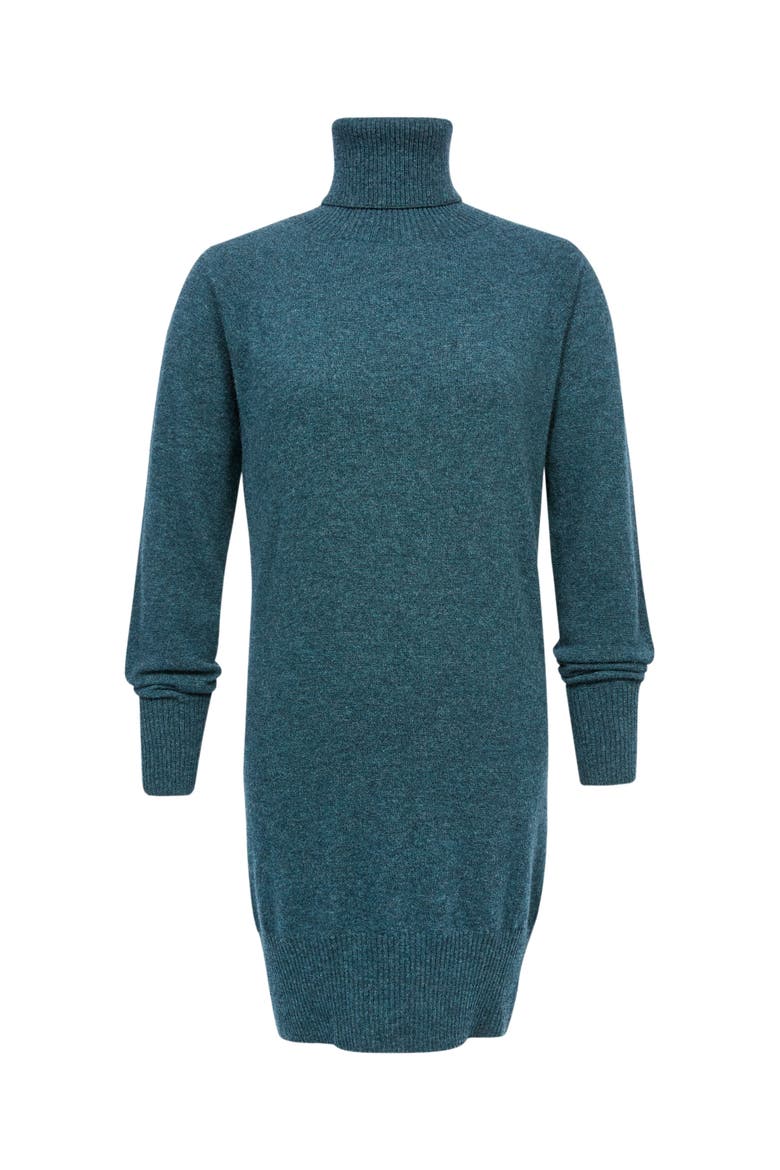 Geelong Turtleneck Midi Dress, Alternate, color, DEEP ICELANDIC BLUE