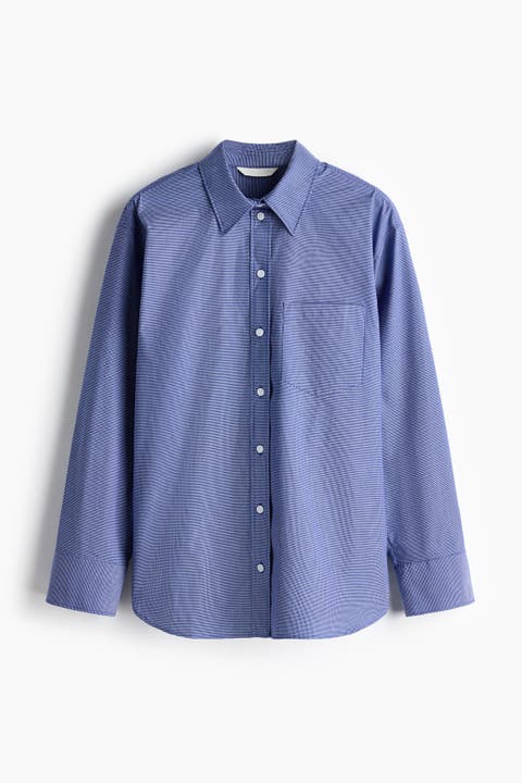 Oversized Cotton Poplin Shirt