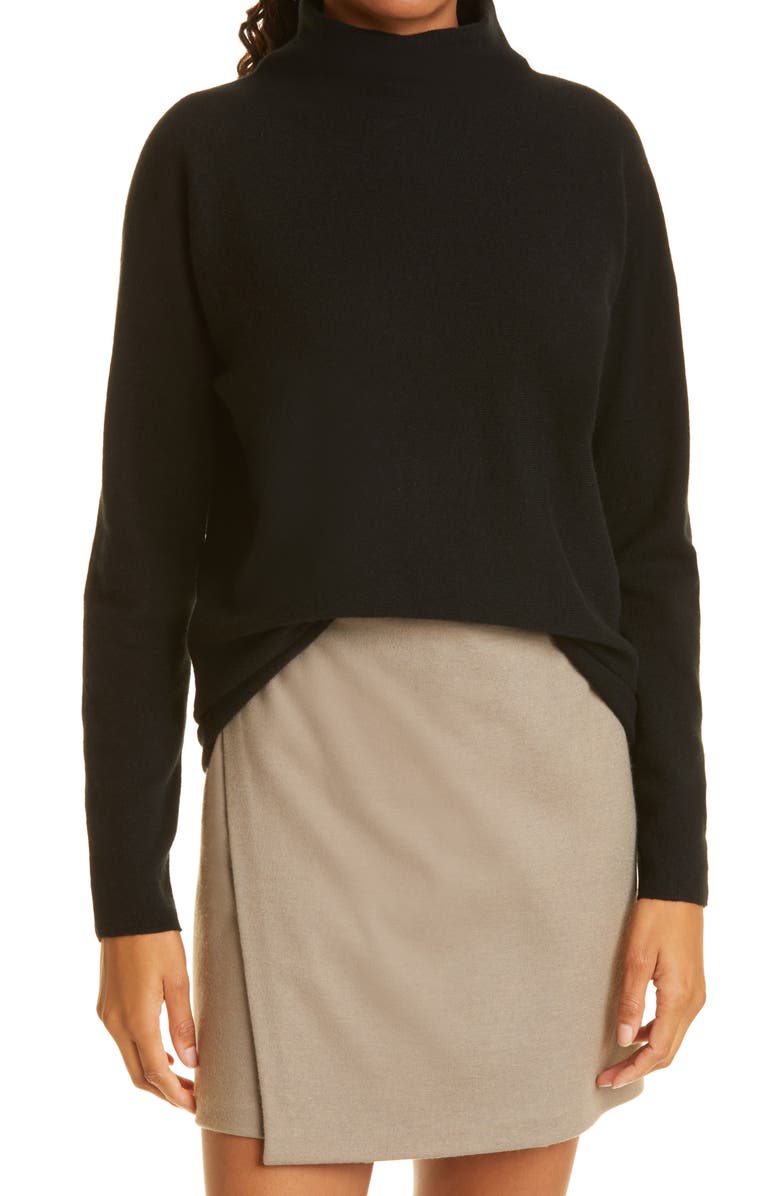 Vince Trimless Wool & Cashmere Mock Neck Sweater, Main, color,