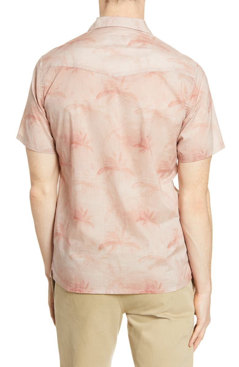 Officine Générale Dario Short Sleeve Button-Up Shirt, Alternate, color, 