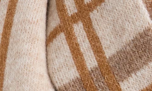 Cole Haan Plaid Cuff Scarf In Neutral