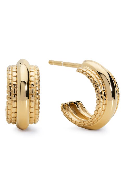 Heirloom Bold Huggie Earrings